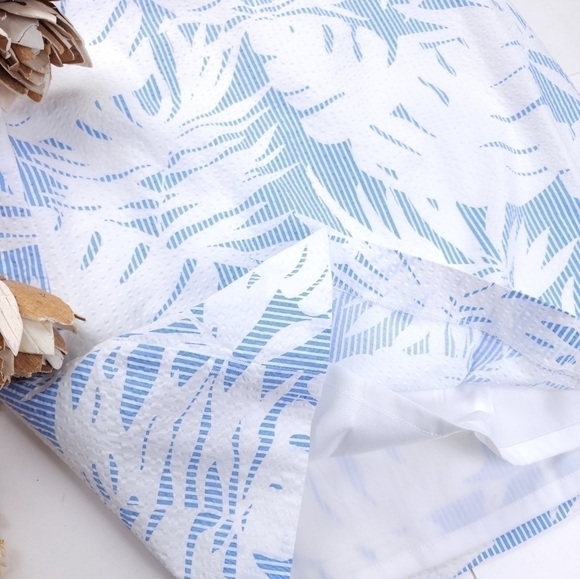 NEW Talbots White Blue Fern Gingham Skirt Sz 2 - Picture 10 of 11